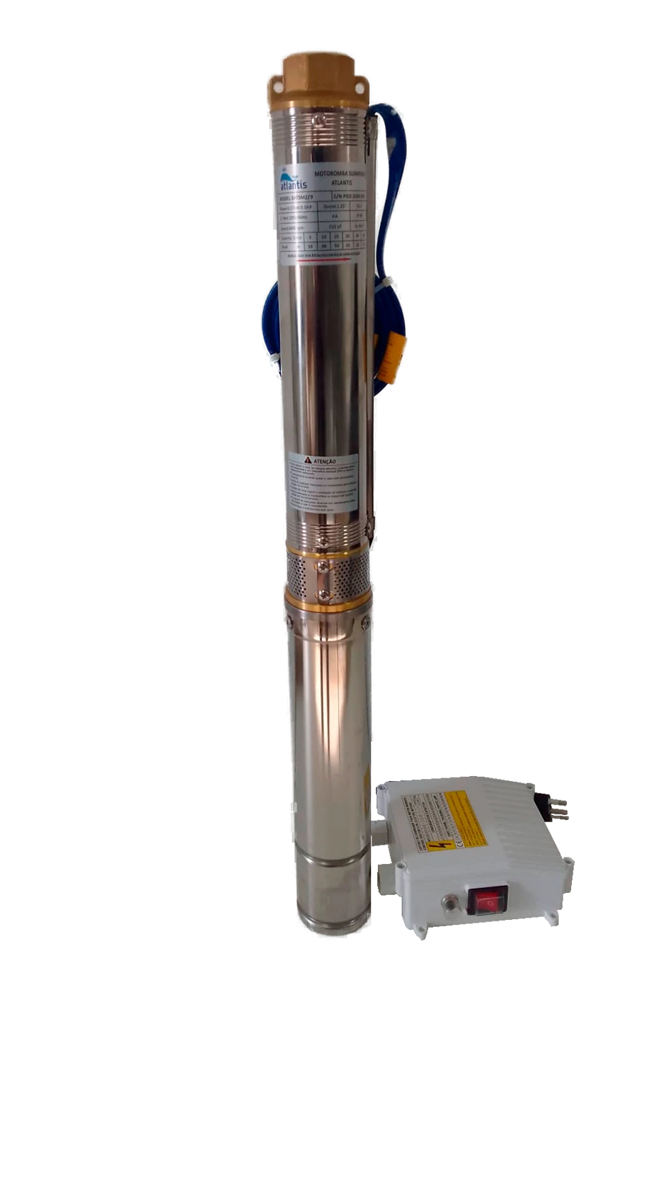 Moto Bomba 3ATSM 29 0.5 HP with control box