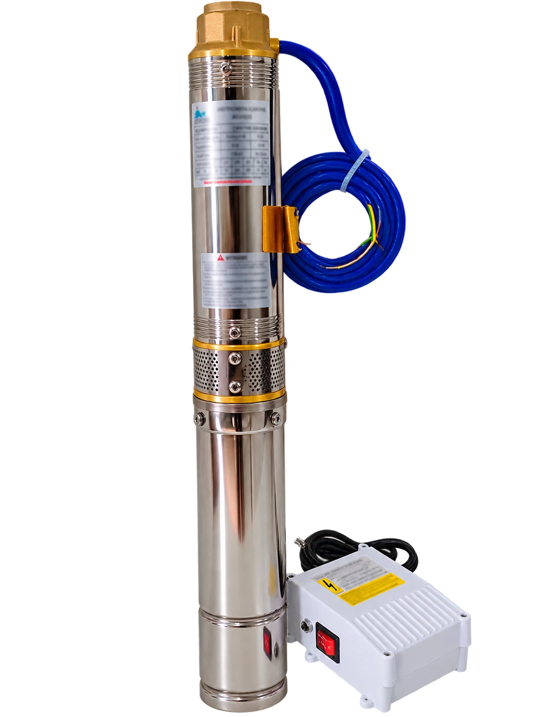 Motobomba Submersible Stick Pump with control box 3ATSM 2/5 - 0.25 HP