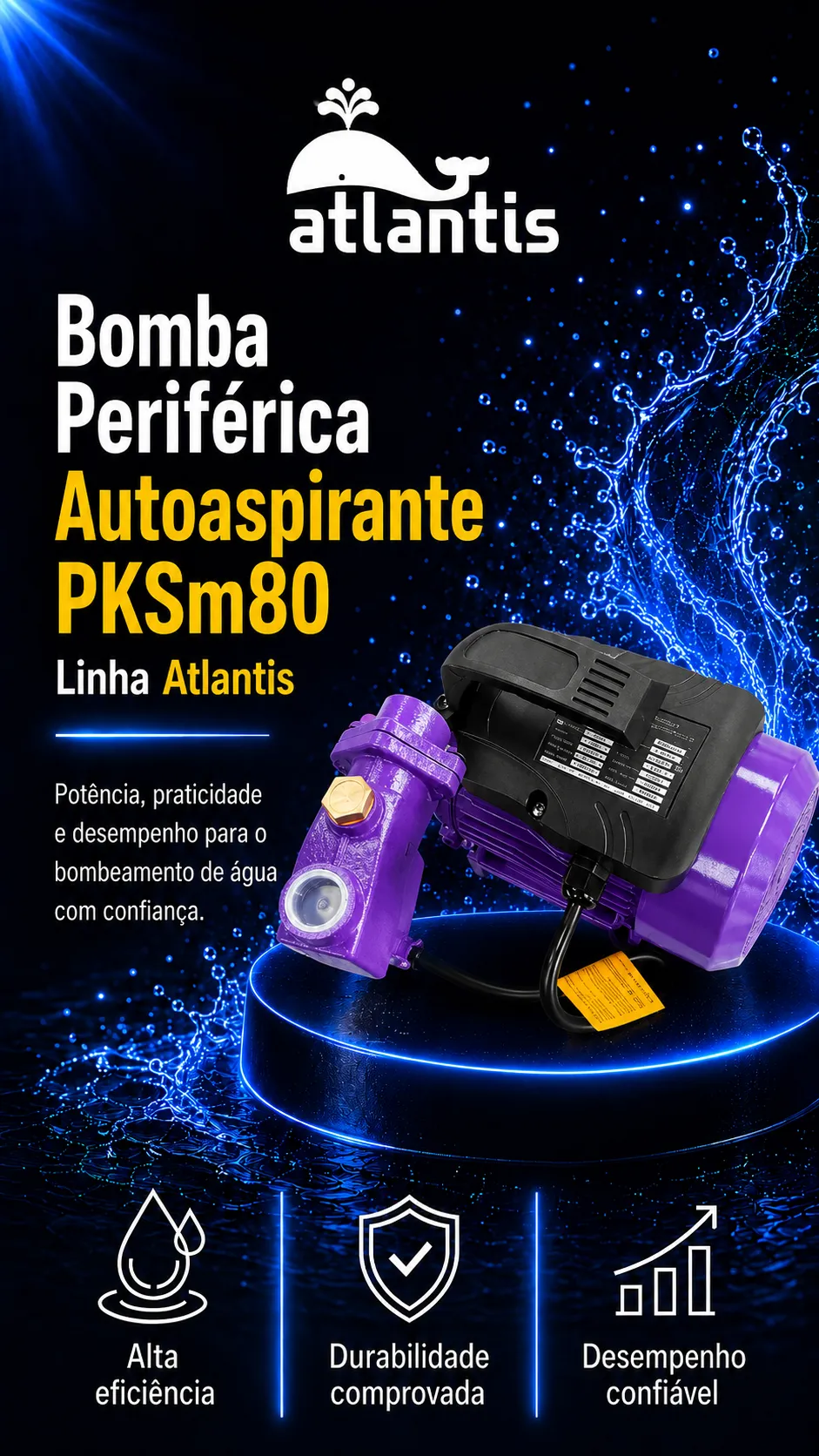 Self-priming Peripheral Pump PKSm80