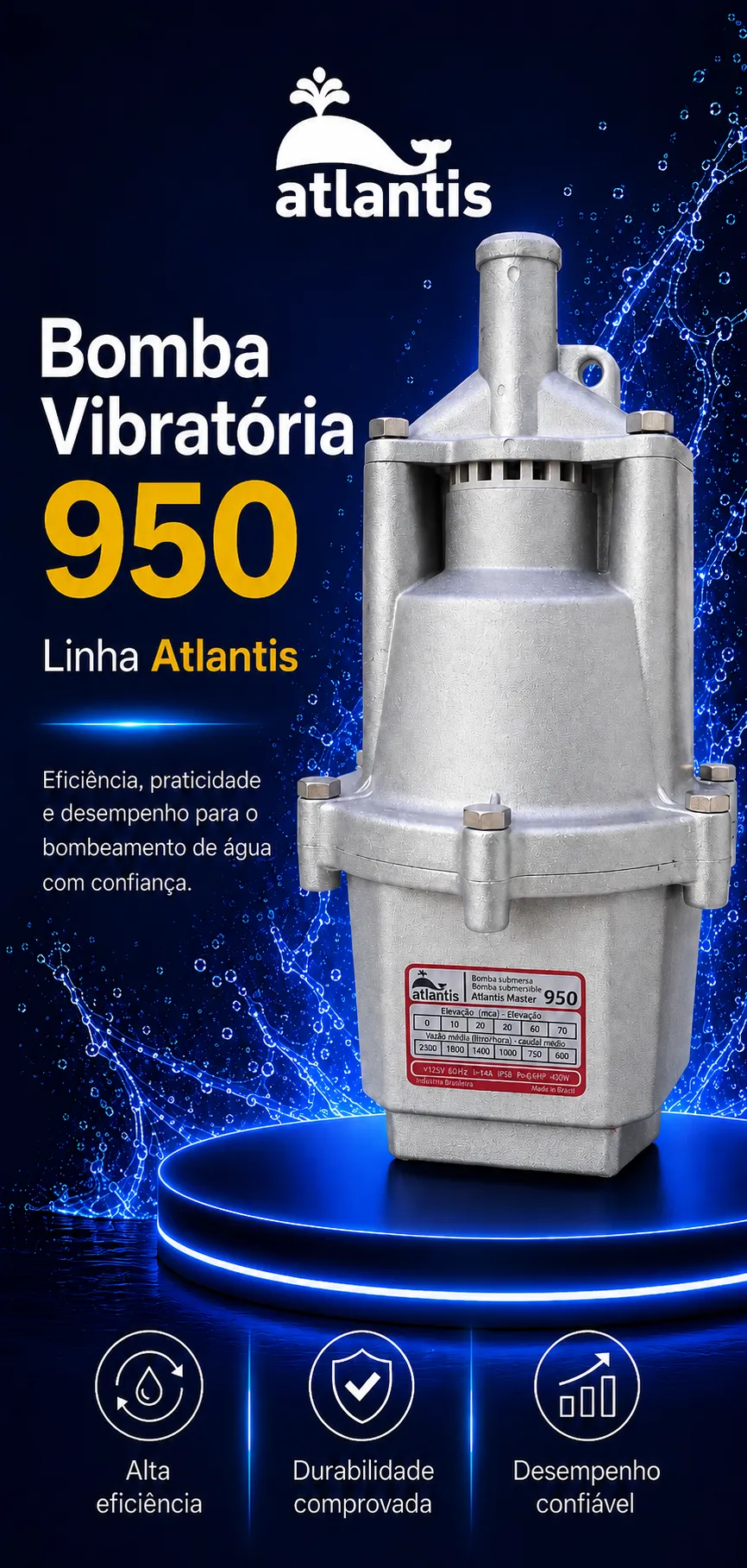 Master 950 Submersible Vibratory Pump