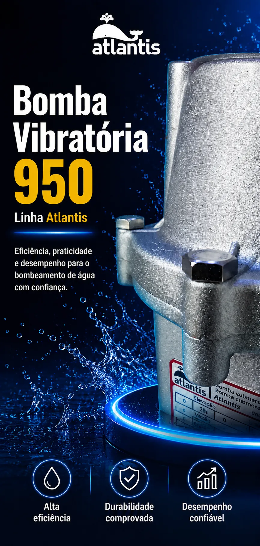 Master 950 Submersible Vibratory Pump