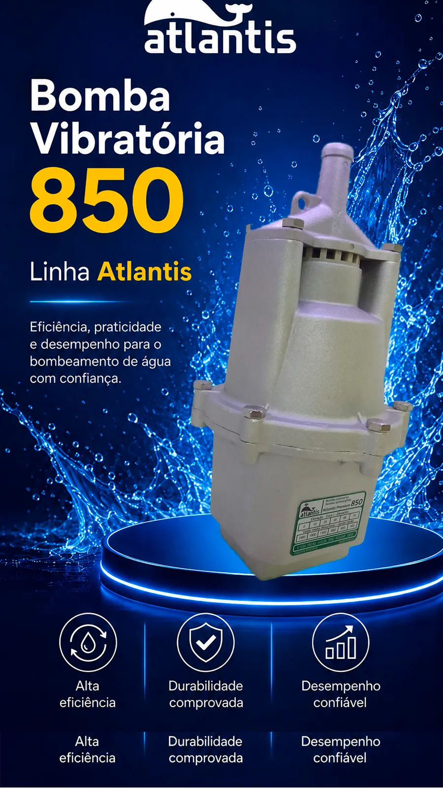 Premium 850 Submersible Vibratory Pump